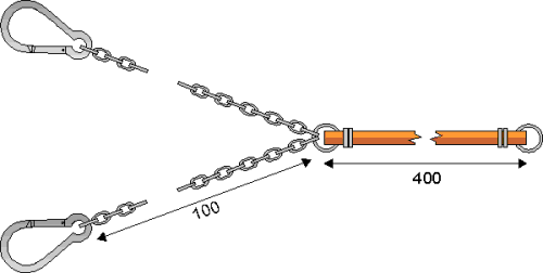 Sistema di aggancio (catena + fune)